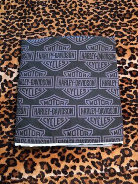 Harley Davidson Queen Size Full Cover Dust Ruffle Like New 10"